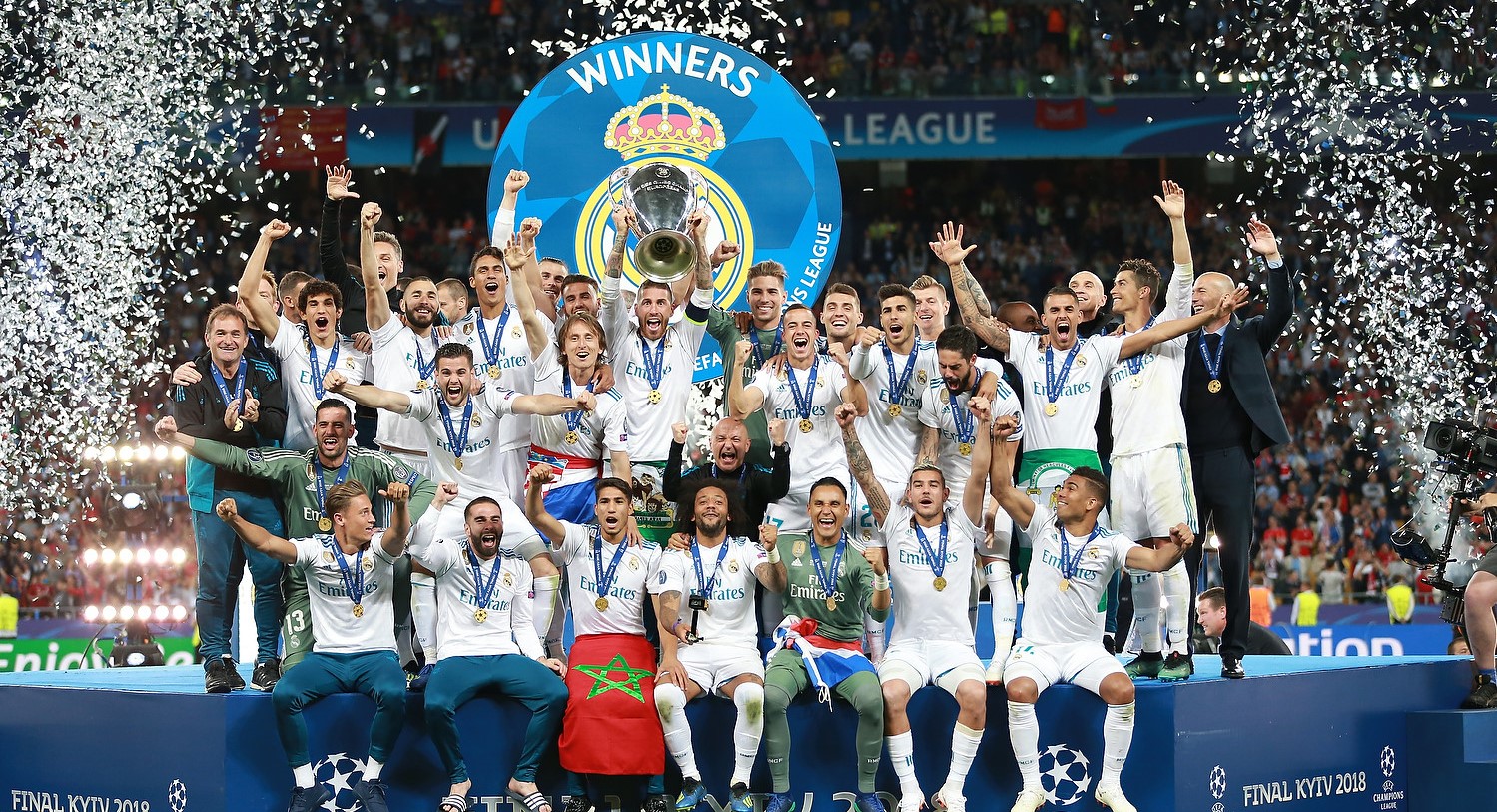 Real Madrid CF, vainqueur de la Ligue des champions de l'UEFA 2017-2018