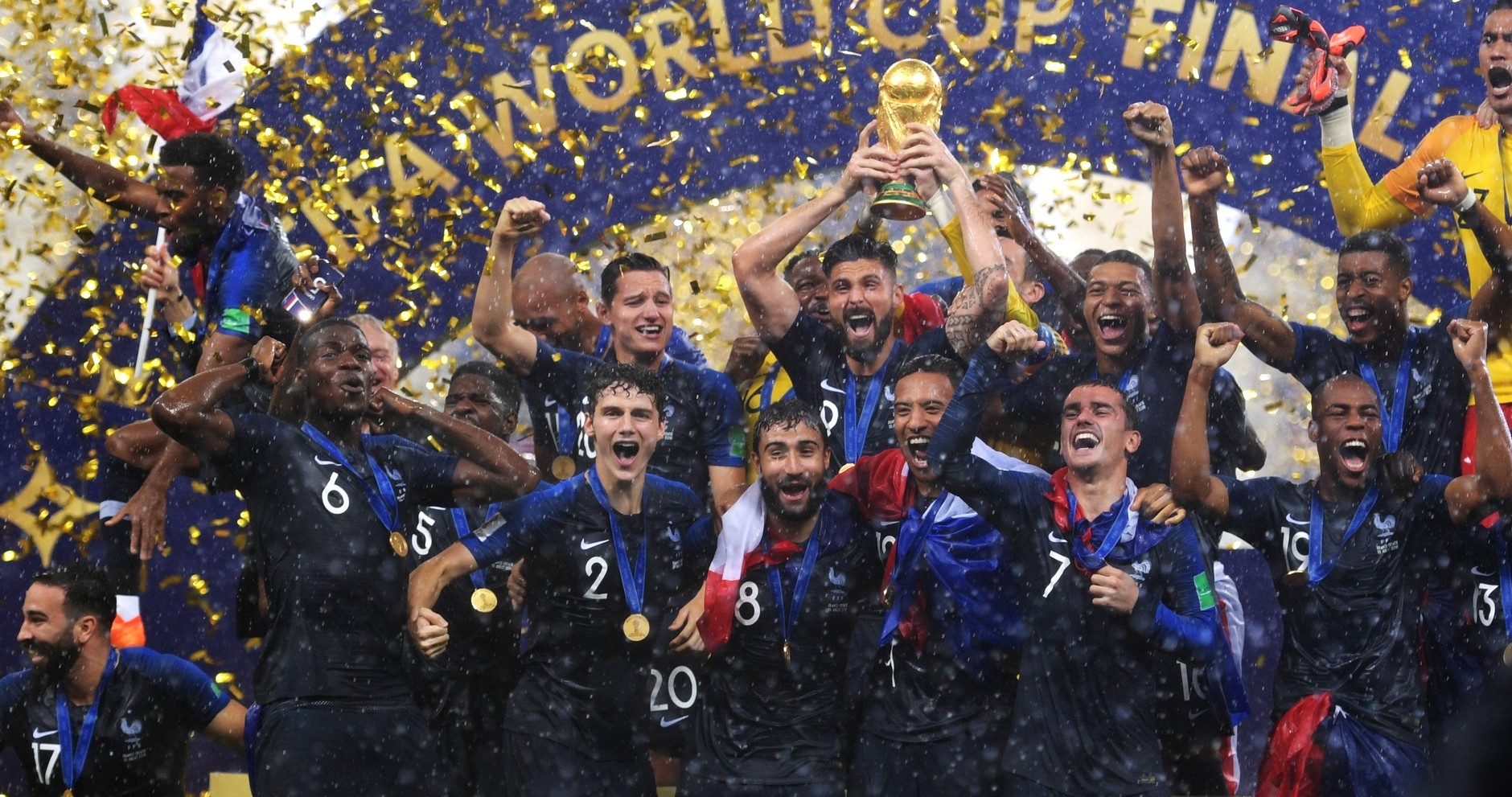L'équipe de France, vainqueur de la Coupe du monde de la FIFA 2018
